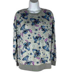 Disney Stitch Womens Pullover Sweatshirt Size Small